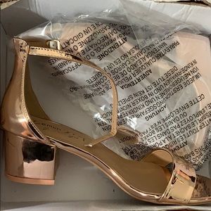 Rose Gold Chunky Heels